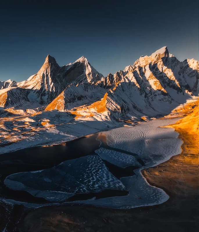 Amacimi Snow Mountain & Zongcuo Lake detail view 2