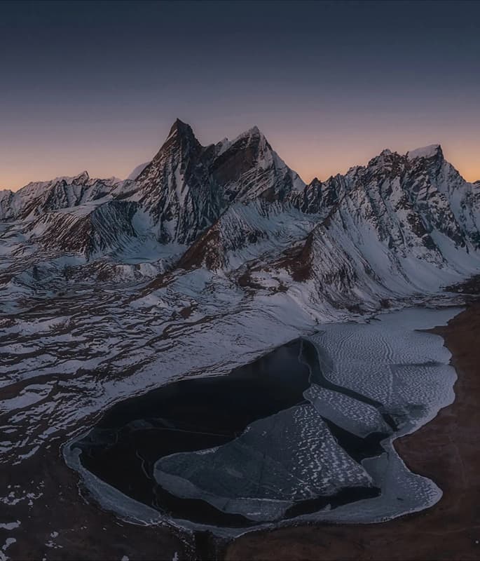 Amacimi Snow Mountain & Zongcuo Lake detail view 3